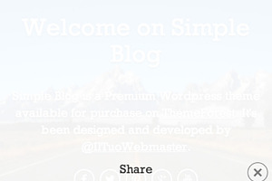 Simple Blog - Tumblr Style WP Theme