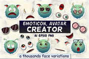 Emoticon and Avatar Creator, an Object Graphic by Ira_Lacrimosa (Thumbnail 1 of 8)