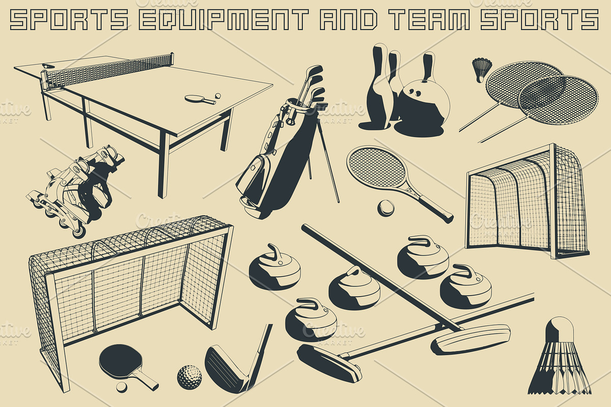 Entertainment and Sports Equipment, a Sport Illustration by Blacklight (Photo 1 of 8)