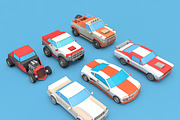 Cartoon Racing Car Pack Low Poly, a Cars & Vehicle 3D Model by Low Poly Lab (Thumbnail 1 of 20)