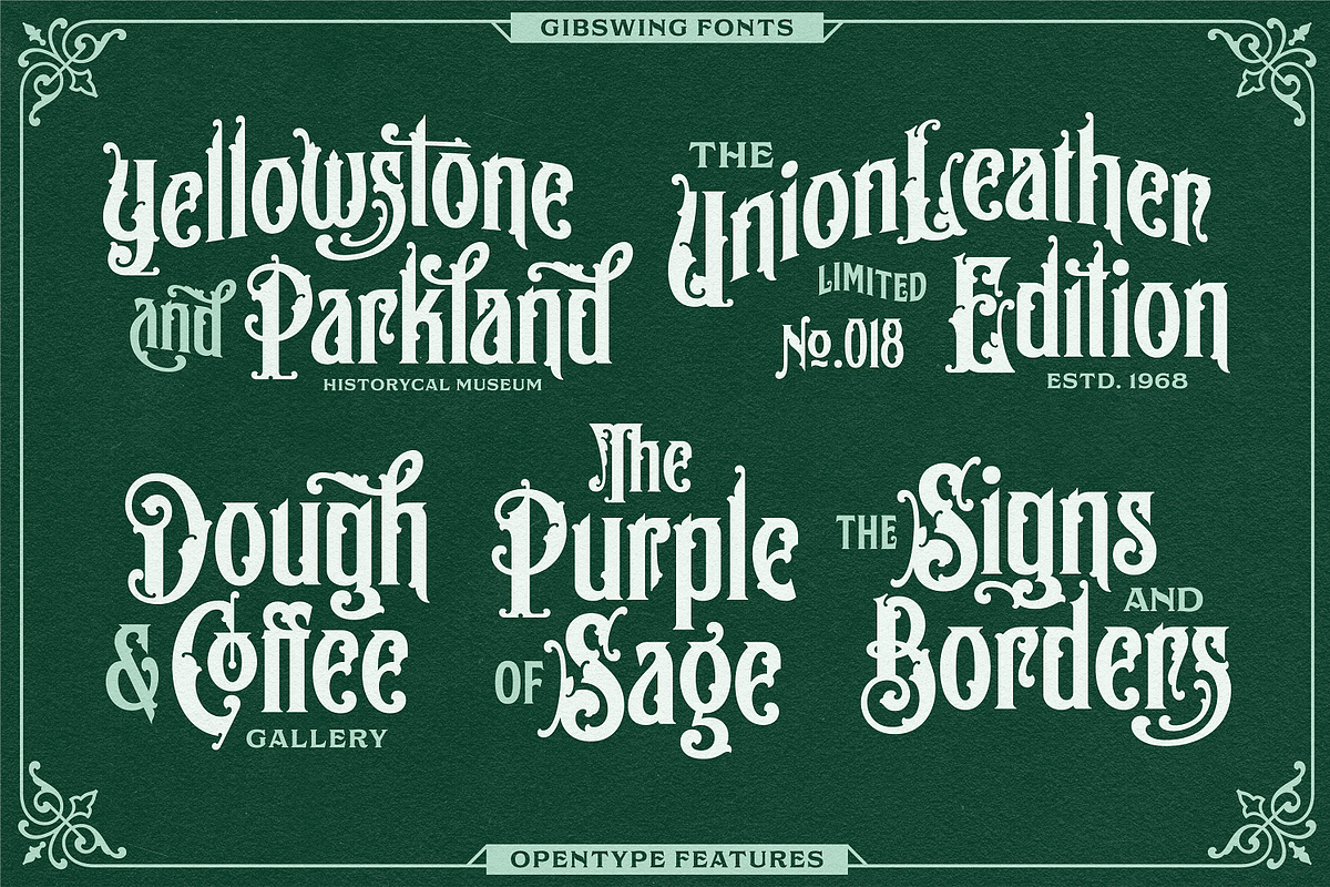 NS Gibswing Fonts + Extras, a Font by Novisouldado (Photo 2 of 11)