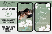 Green Wedding Video Invitation, an Invitation Template by LushBury (Thumbnail 1 of 4)