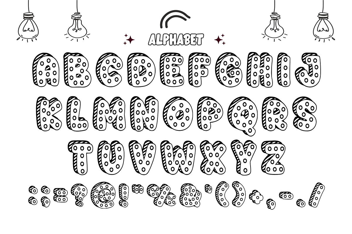 Octopus Sketch - Quirky Font, a Sans Serif Font by KiddoGlyphs Studio (Photo 4 of 5)