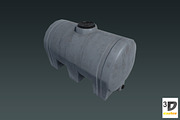 Water Tank - Big Plastic Barrel, an Object 3D Model by 3DCaster (Thumbnail 3 of 6)