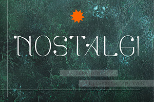 Nostalgi - Modern Serif