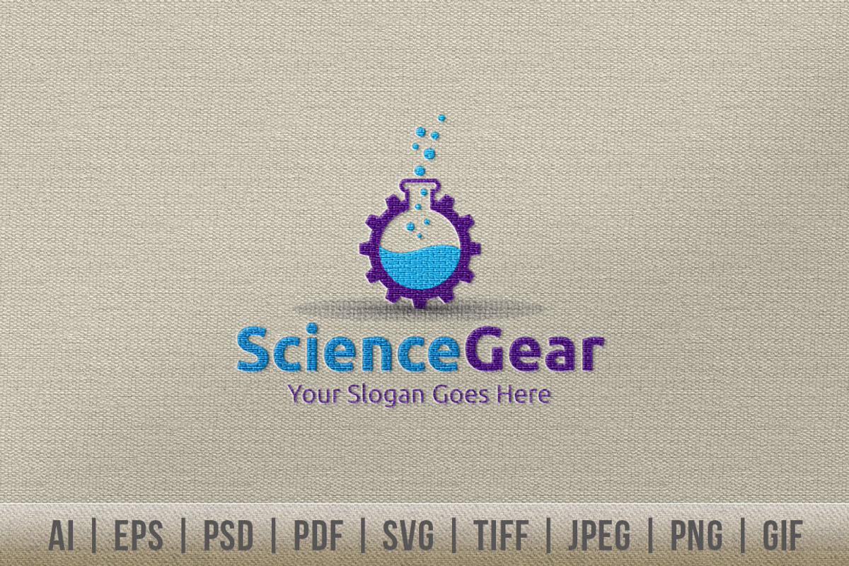 Science Gear Logo, a Branding & Logo Template by Dotnpix (Photo 1 of 5)