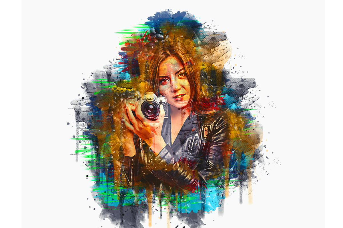 Pro Watercolor Photoshop Action, an Action Add-On by Studio Retouch