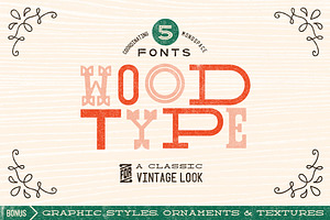 Wood Type Font Collection