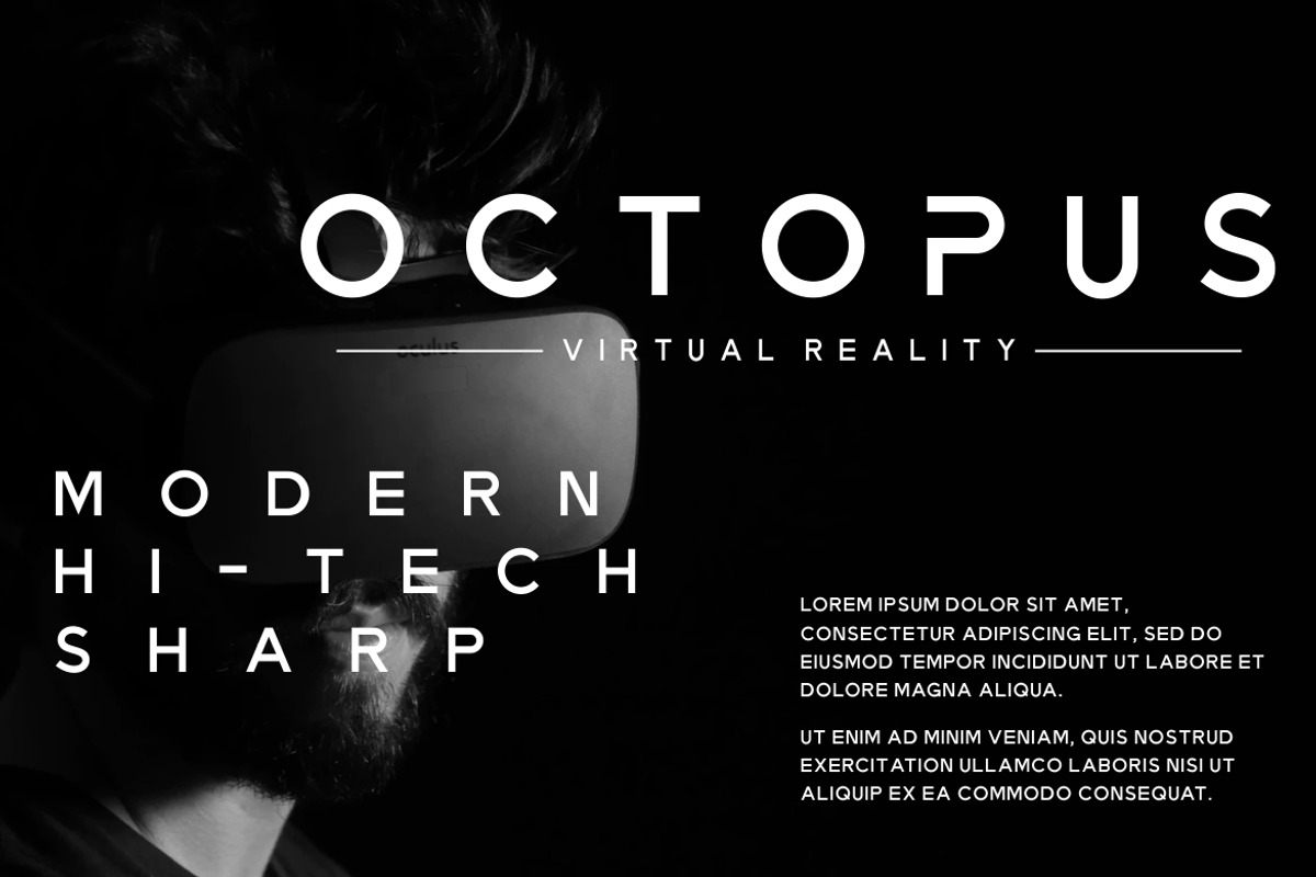 ZENIQ - Techno Font, a Sans Serif Font by Burhan Afif (Photo 3 of 7)