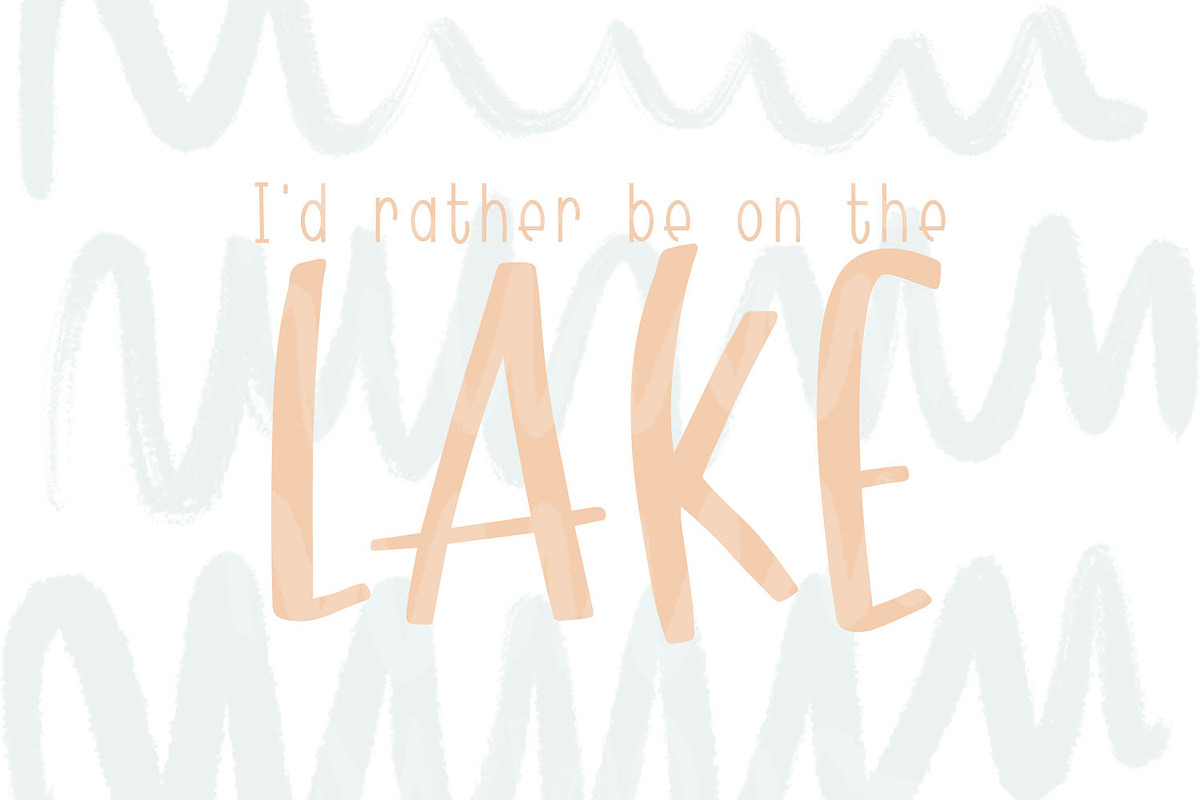 Sun Kissed Hand Lettered Font, a Font by Dansie Design (Photo 3 of 7)