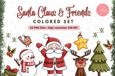 Santa Claus & Friends - Colored Set