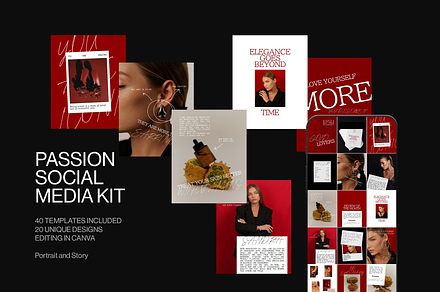 PASSION Social Media Kit Canva