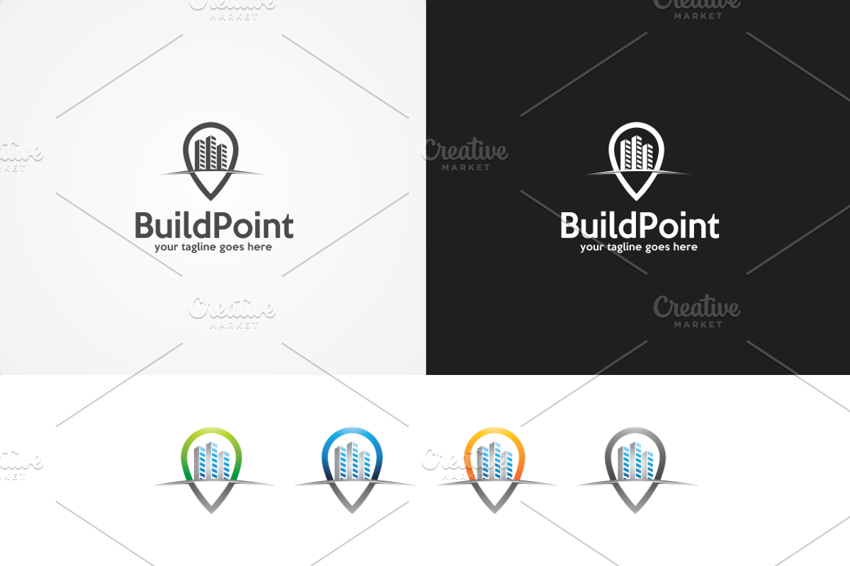BuildPoint – Logo Template, a Branding & Logo Template by Alfam17