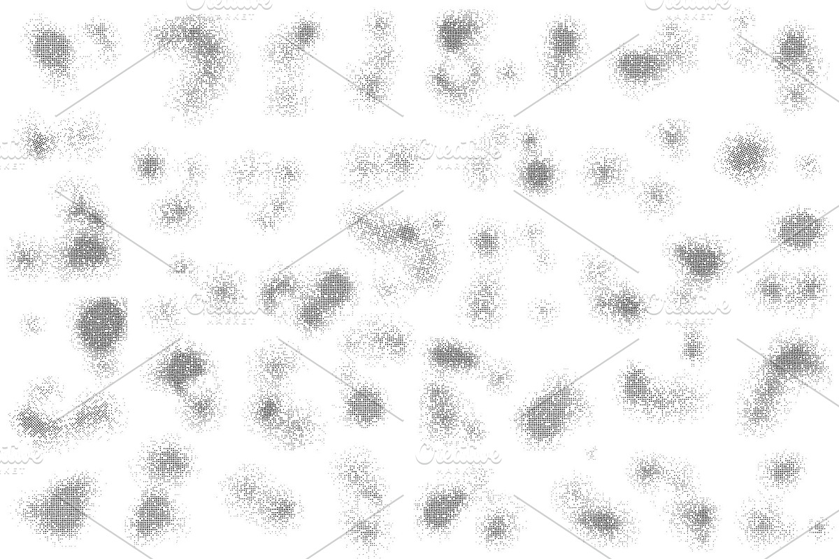 80 Organic Halftone Shapes Bundle, a Texture Graphic by sivVector (Photo 2 of 3)