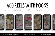 400 Aesthetic Reels with Hooks, a Templates & Theme by wekreatif (Thumbnail 1 of 4)