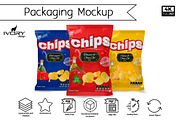 Chips Mockup and Template Packaging, a Packaging Mockup by rogeriomarcos (Thumbnail 1 of 14)