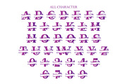Christmas Lovely Monogram - Font, a Slab Serif Font by Densu Creative (Thumbnail 5 of 6)