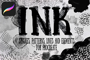Ink  for Procreate, a Brush Add-On by Graphics Resources (Thumbnail 1 of 12)