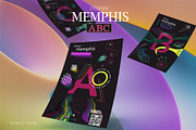 3 Memphis posters. Art., a Decorative Illustration by KENO Mascots (Thumbnail 4 of 5)