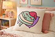 Macaron Character Bundle, a Food Illustration by Palau (Thumbnail 2 of 9)