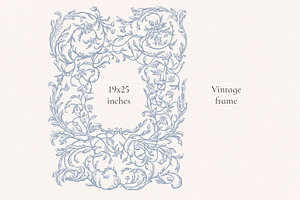 Floria Vintage Png Frames