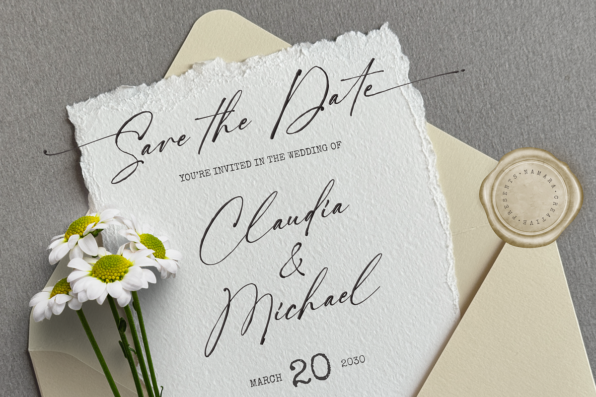 Nocturnal Blossom Handwritten Script, a Script Font by Namara Creative Studio (Photo 5 of 16)