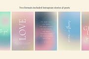 Aesthetic Gradient Quotes CANVA + PS, a Templates & Theme by Paper Flowers Studio (Thumbnail 4 of 6)