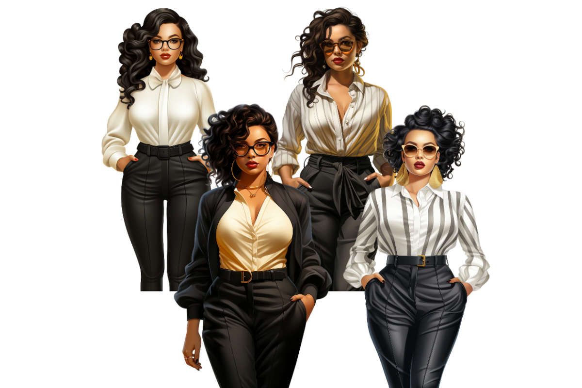 Chic Lady Boss Cliparts, a Person Illustration by Mash Mash Stickers (Photo 3 of 9)