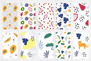 Seamless patterns JUNGLE collection, a Pattern Graphic by SketchCliparts (Thumbnail 7 of 7)