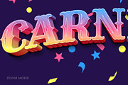 Carnival Text Effect Gradient Style, a Layer Style Add-On by Mockmenot (Thumbnail 3 of 3)
