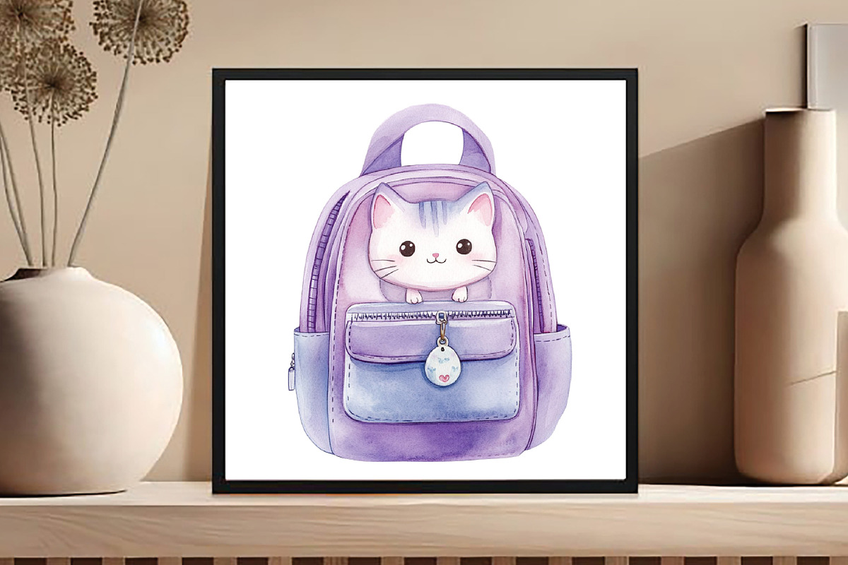 Watercolor Back to School Clipart, an Illustration by DreamCafeArt (Photo 5 of 5)