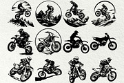 Motocross svg bundle. Dirt Bike, a Sport Illustration by DENIDigitalArtSudio (Thumbnail 4 of 6)