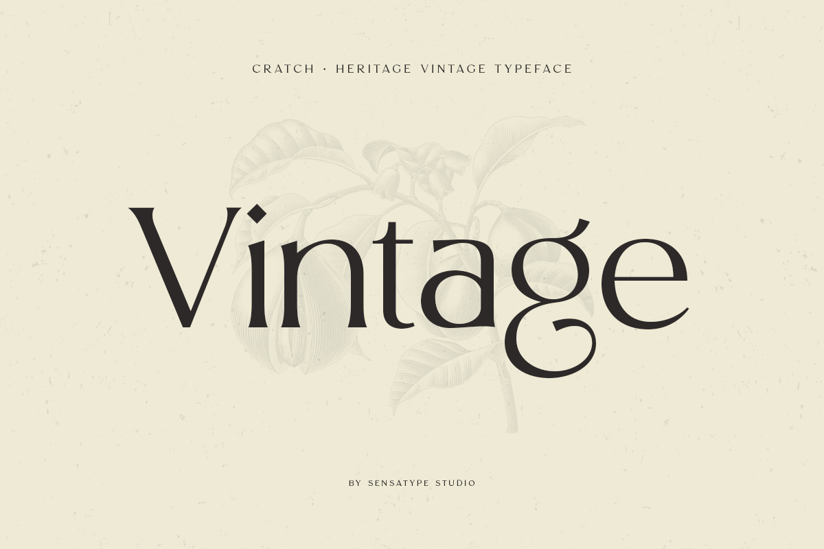 CRATCH - Heritage Vintage Typeface, a Serif Font by Sensatype (Photo 22 of 23)