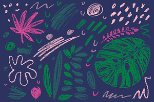 Tropical Leaves Set