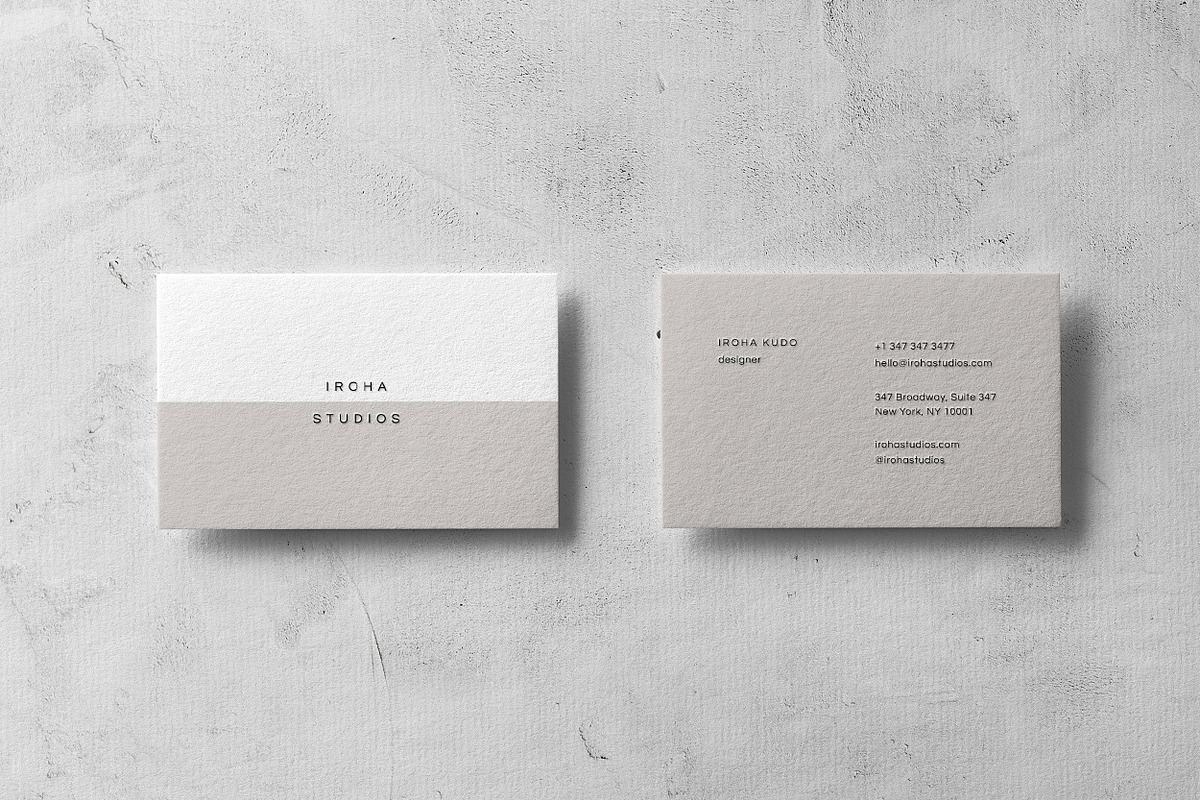 Iroha Business Card Template, a Business Card Template by The Denizen Co. (Photo 3 of 3)