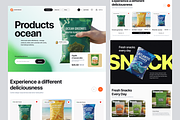 OceanSnack - Product eCommerce, a Landing Page Template by keffidesign (Thumbnail 1 of 2)