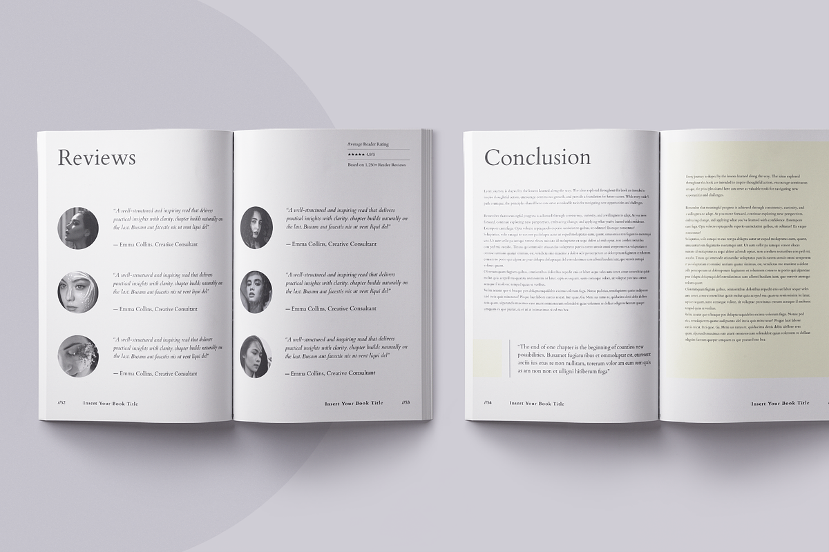 Book Title Layout Design Template, a Brochure Template by ArtisticLand (Photo 16 of 17)