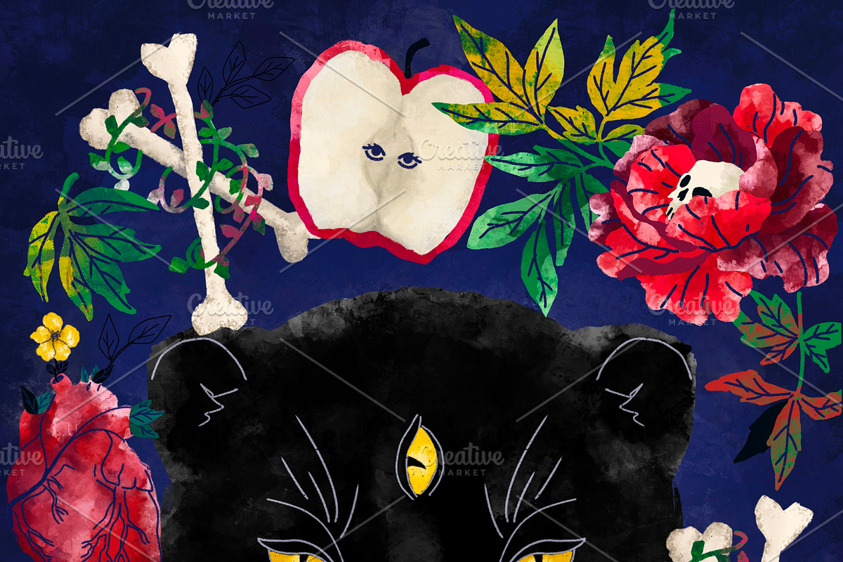 Wild cats - two posters, a Decorative Illustration by SvetaDraws (Photo 4 of 5)