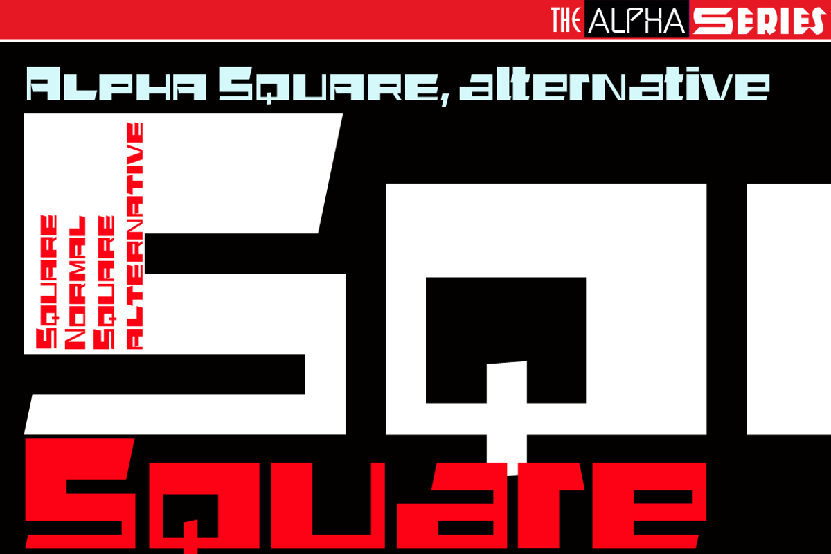 Alpha Series Font Collection, a Sans Serif Font by Wiescher Design (Photo 10 of 10)
