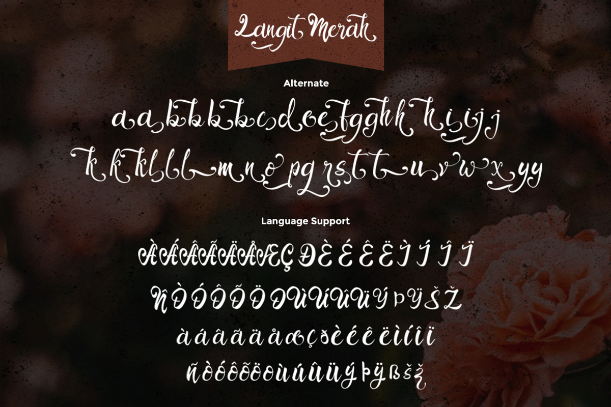 Langit Merah Font + Extra preview 8