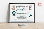 Cat Dog Pet Adoption Certificate, a Templates & Theme by Snapybiz (Thumbnail 2 of 9)