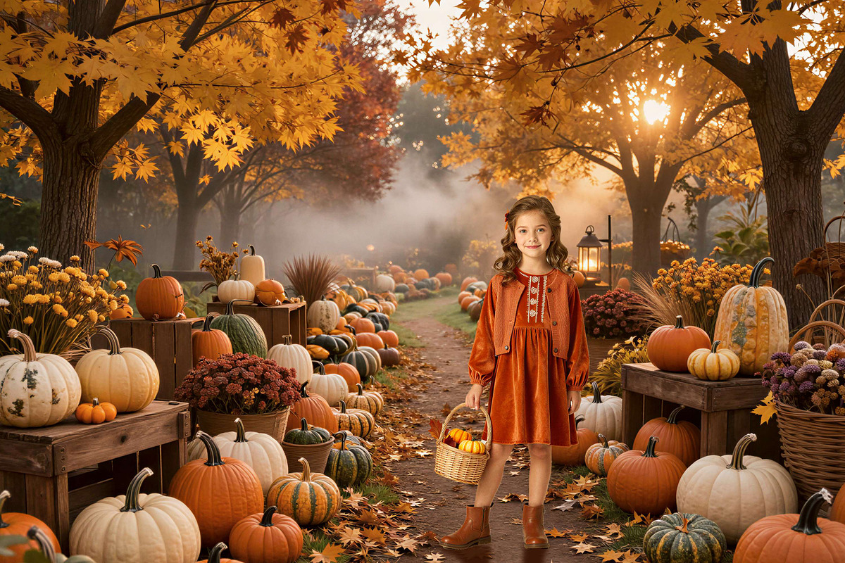 28 Autumn Harvest Digital Backdrops, a Background Graphic by 3Motional (Photo 8 of 18)
