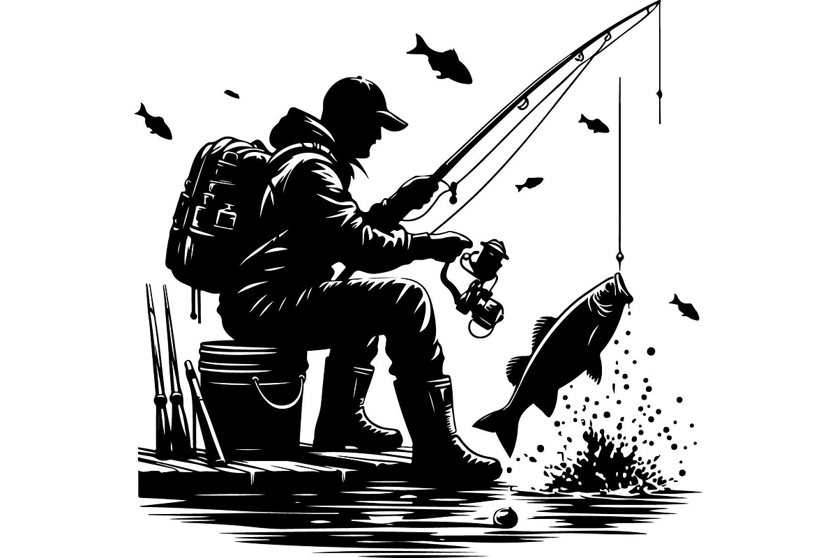 Fishing Vector Scene Bundle, an Object Graphic by jahid234 (Photo 6 of 13)