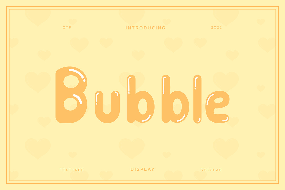 Bubble Cheerful Display Font, a Symbol Font by infernostudio3 (Photo 1 of 10)