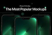 Top 12 iPhone 13 Pro Max Mockups, an iPhone Mockup by 360 Mockups (Thumbnail 1 of 7)