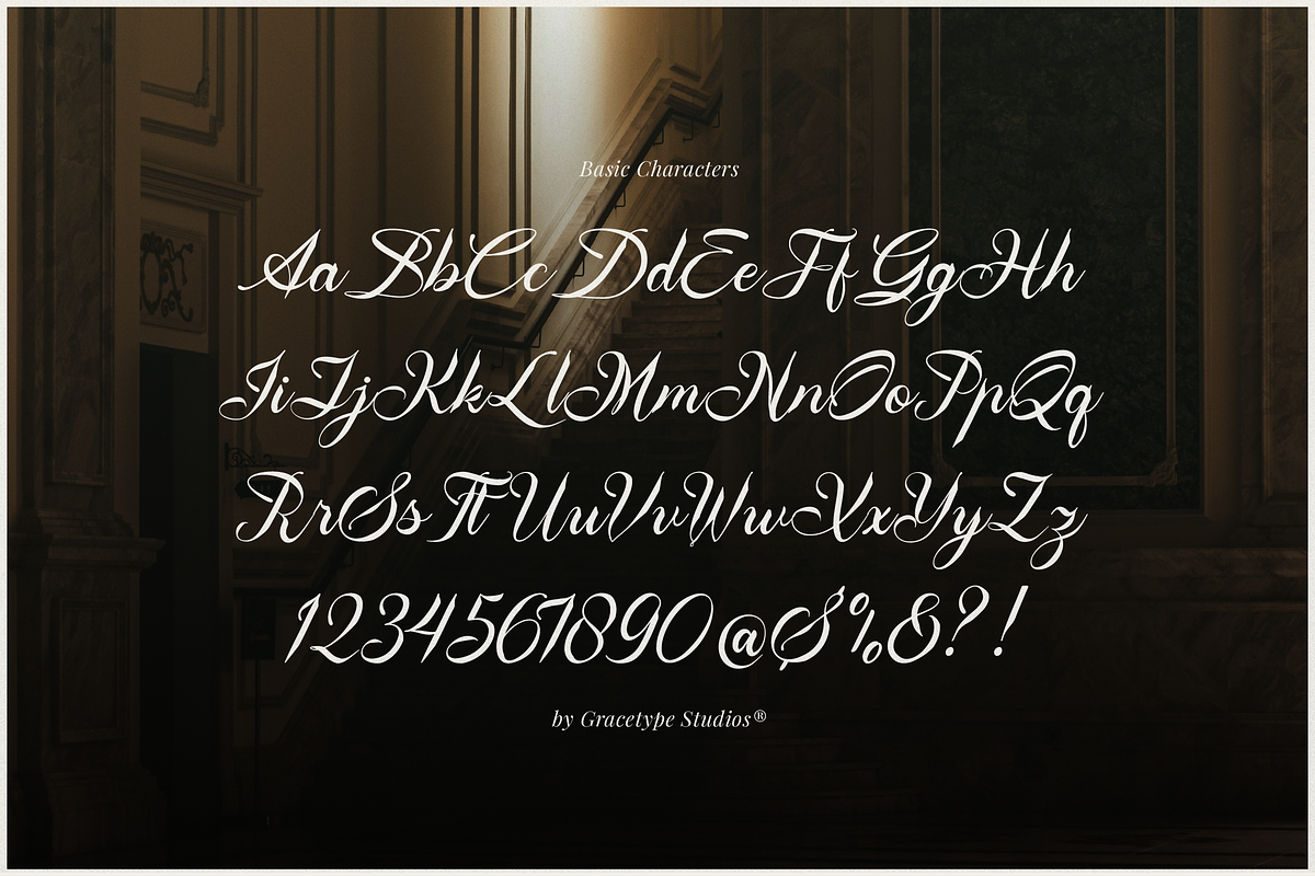 Aipshar | Elegant Script, a Script Font by gracetype_studio (Photo 10 of 12)