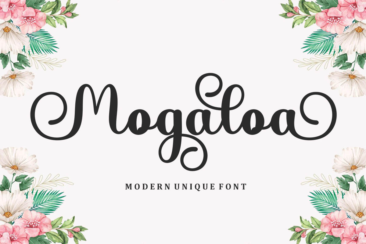 Mogaloa Script, a Script Font by Bosstype Studio (Photo 1 of 8)