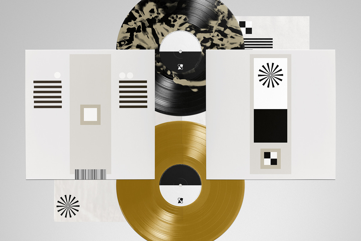 Vinyl Mockup Pack, a Packaging Mockup by Glue Lab (Photo 1 of 6)