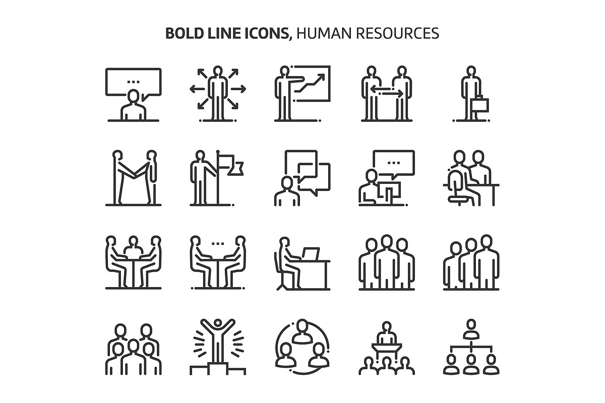 Bold Line Icons, an Outline Icon by Howcolour (Photo 81 of 151)