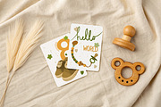 Boho Baby Milestone Cards, a Person Illustration by Vaniuta_Art (Thumbnail 2 of 10)